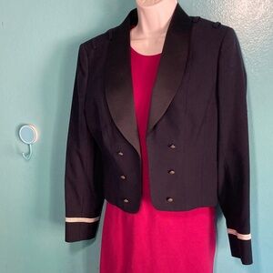 American Craftsman Patriot Military Style Navy Vintage Blazer Womens Sz M Jacket